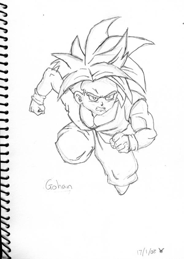 Gohan Writing Gohan by Jabbawokie on DeviantArt