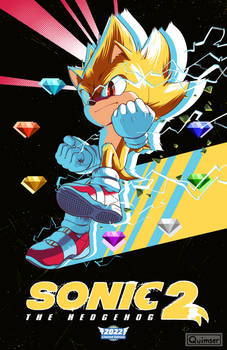 Sonic Movie 2 AMC Poster (Super Sonic Fan Version)