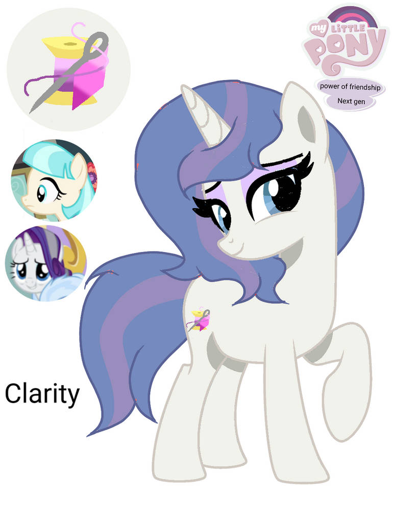 Mlp next gen power of friendship clarity by shinobibrooke on DeviantArt