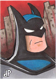 animated batman sketch card