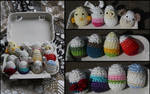 Crochet Eggs by fuyumiko