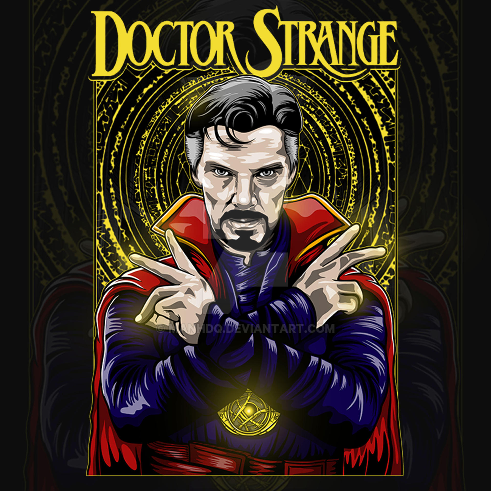 Dr Strange Marvel Digital Drawing Art by manhdq on DeviantArt