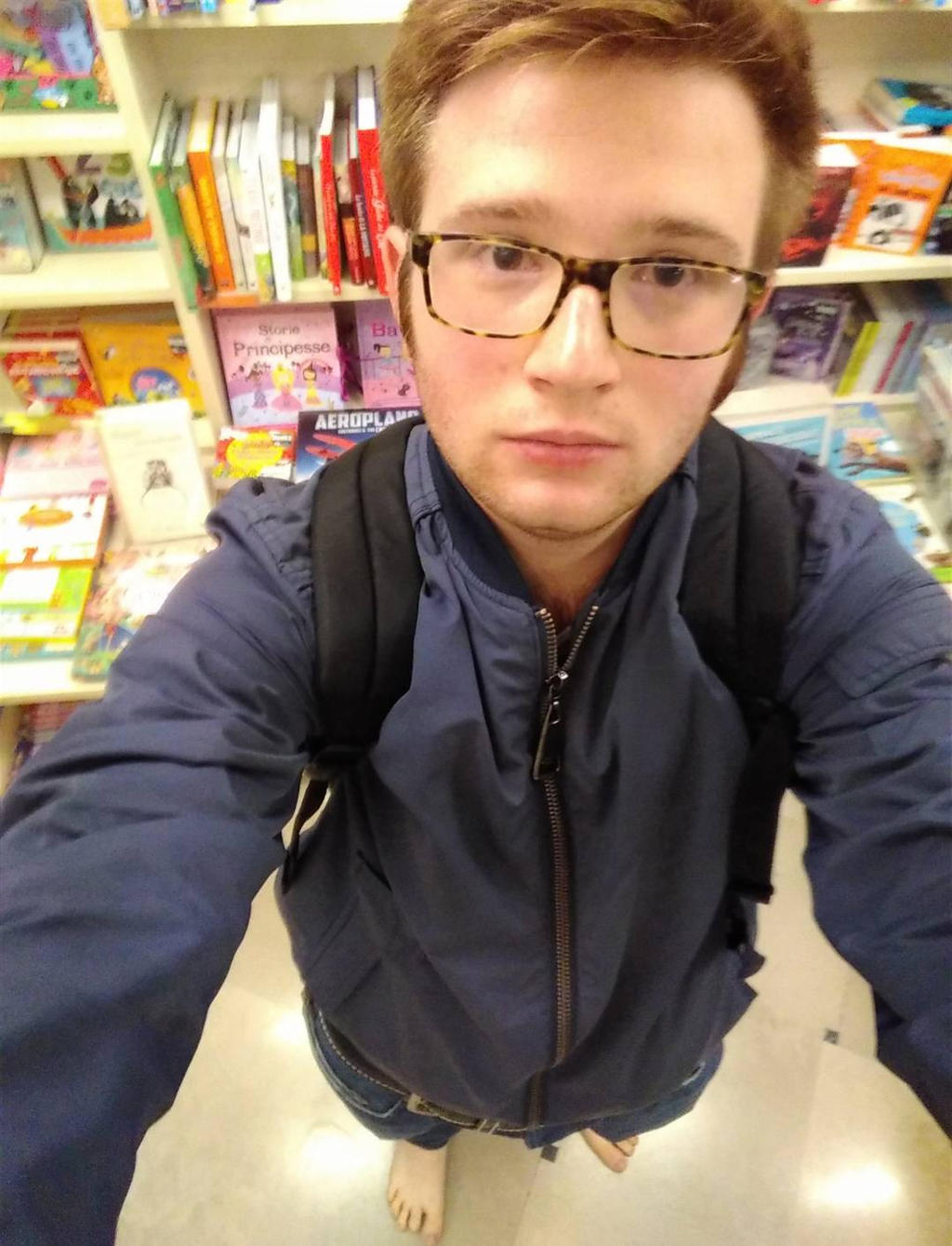 Barefoot at library by capitan95 on DeviantArt