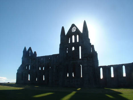 Sun Framed Whitby Abbey