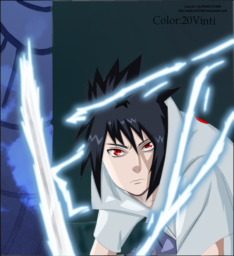 Sasuke vs Raikage Manga Color