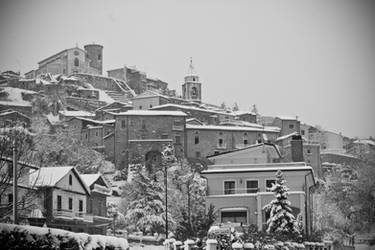 San Marco dei Cavoti under the snow