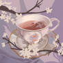 Pink teacup
