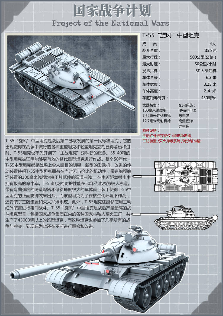 T55 Drawing T-55 tank by wangkingfun on DeviantArt