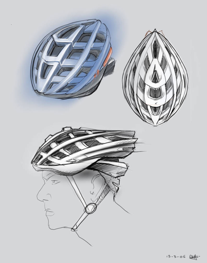 Bike helmet design by Pnugget on DeviantArt
