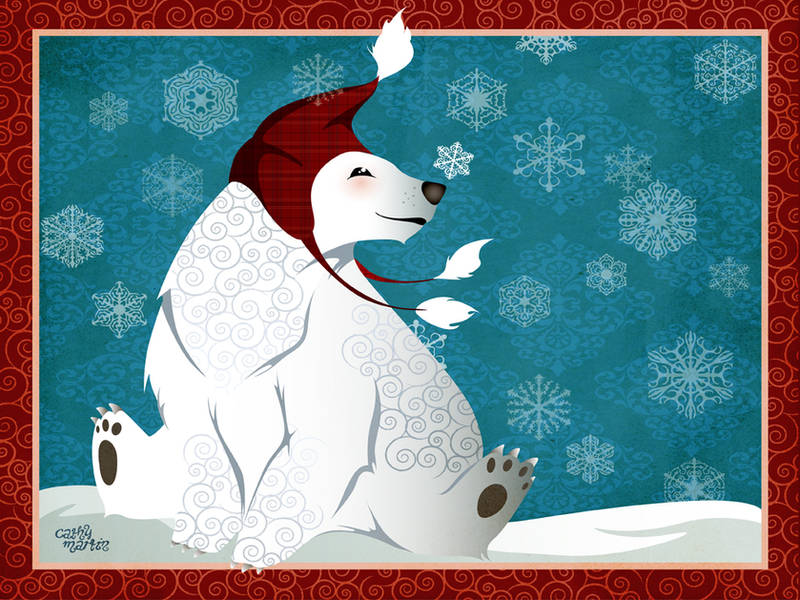 :winter wonderland: polar bear by flashparade