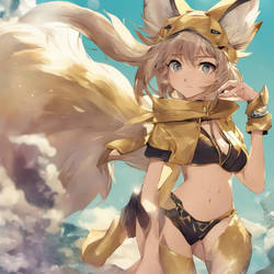 AI fox girl