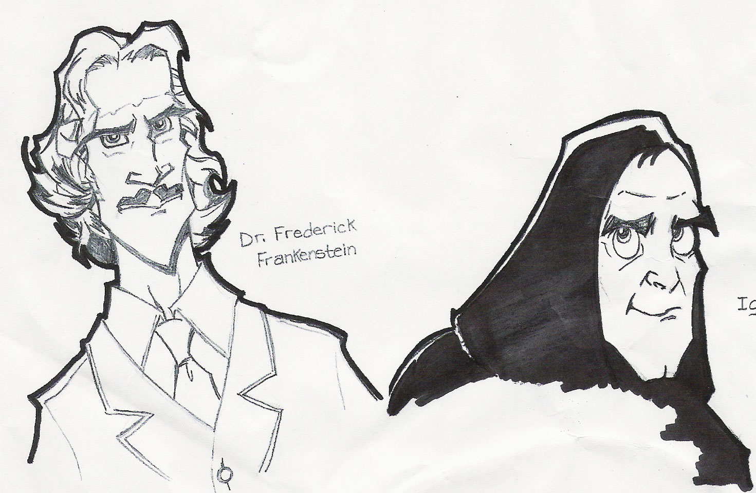 Young Frankenstein Sketch