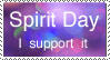 Spirit Day - I support it stamp
