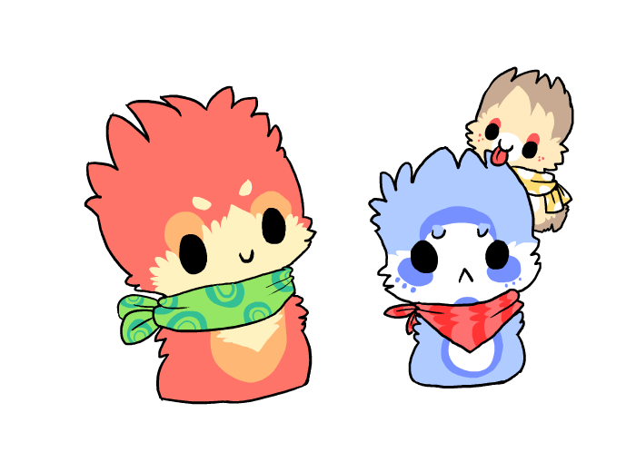 Scarf Blob Family