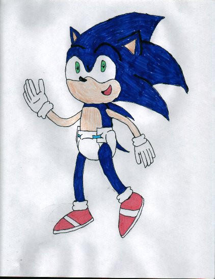 sonic as a baby by Itachi175 on DeviantArt