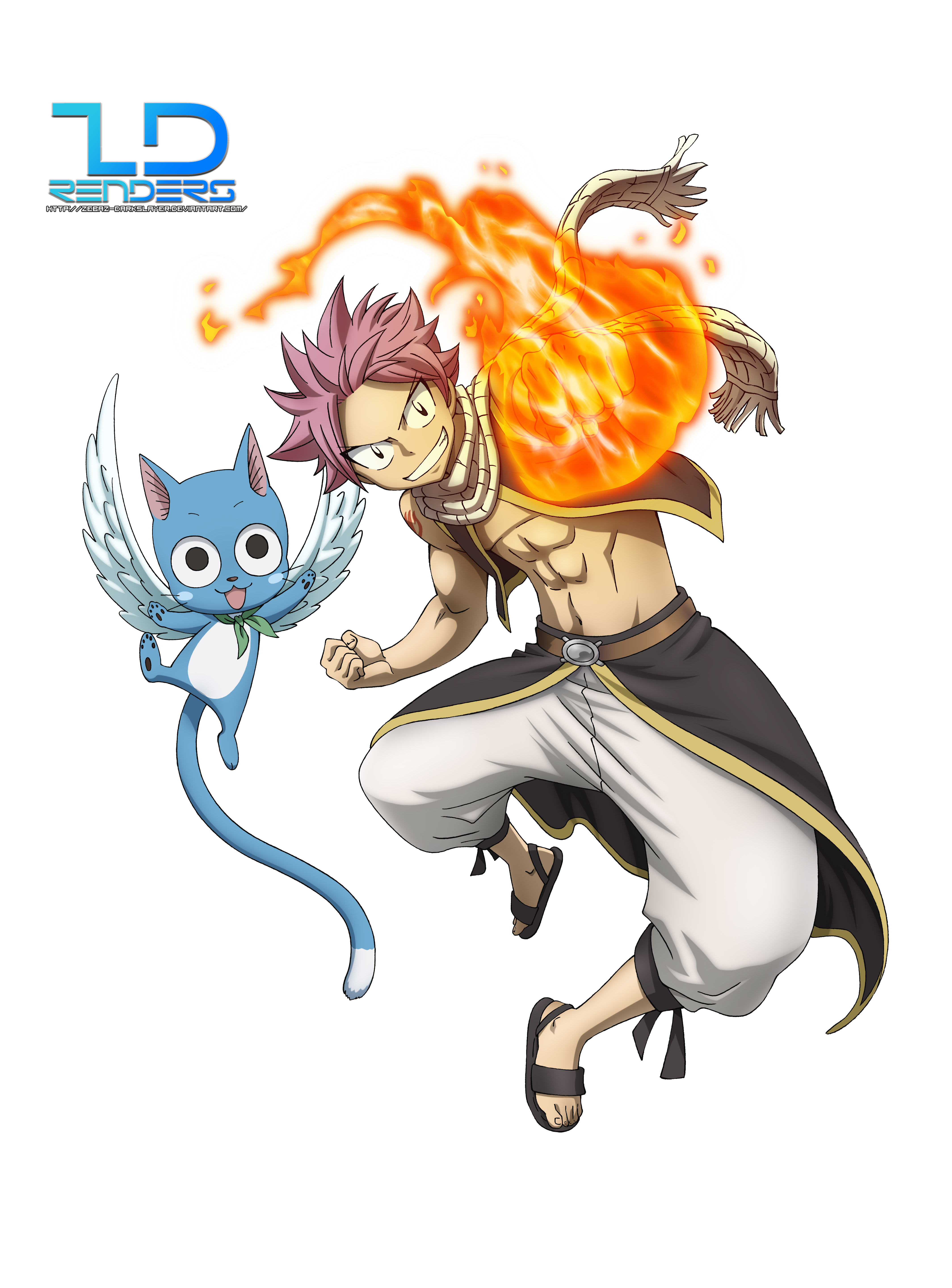 Natsu Dragneel/Happy Render