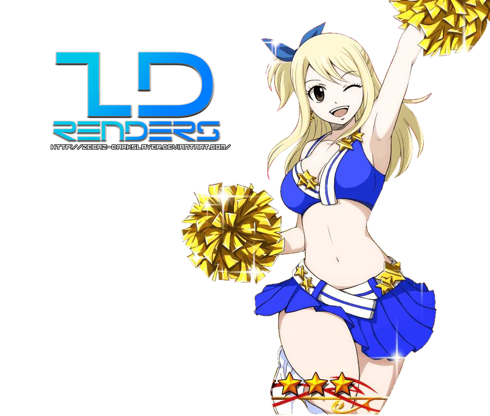 Lucy Heartphilia Cheerleader Render