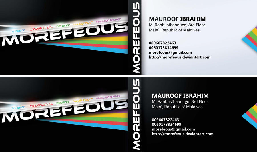 Morefeous Business Card