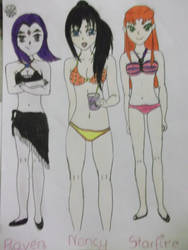 Girls with Teen titans :)