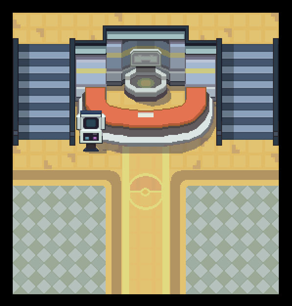 Inside Pokemon Center Gameboy Color pokemon center inside by pimmermen on DeviantArt