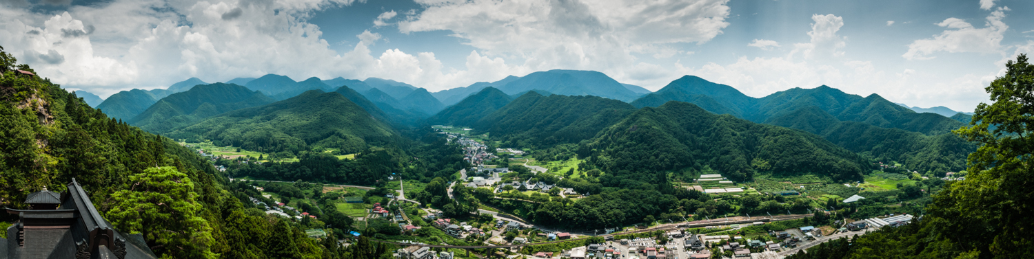 Panorama view from Yamadera