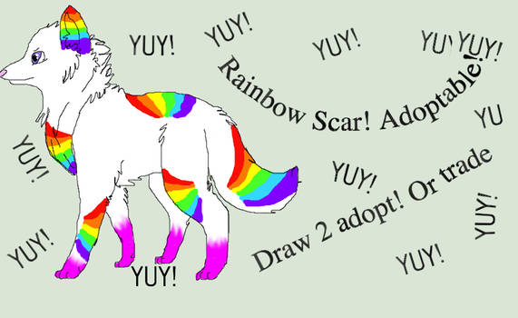 Adoptable! Rainbow Scar!(on hold!)