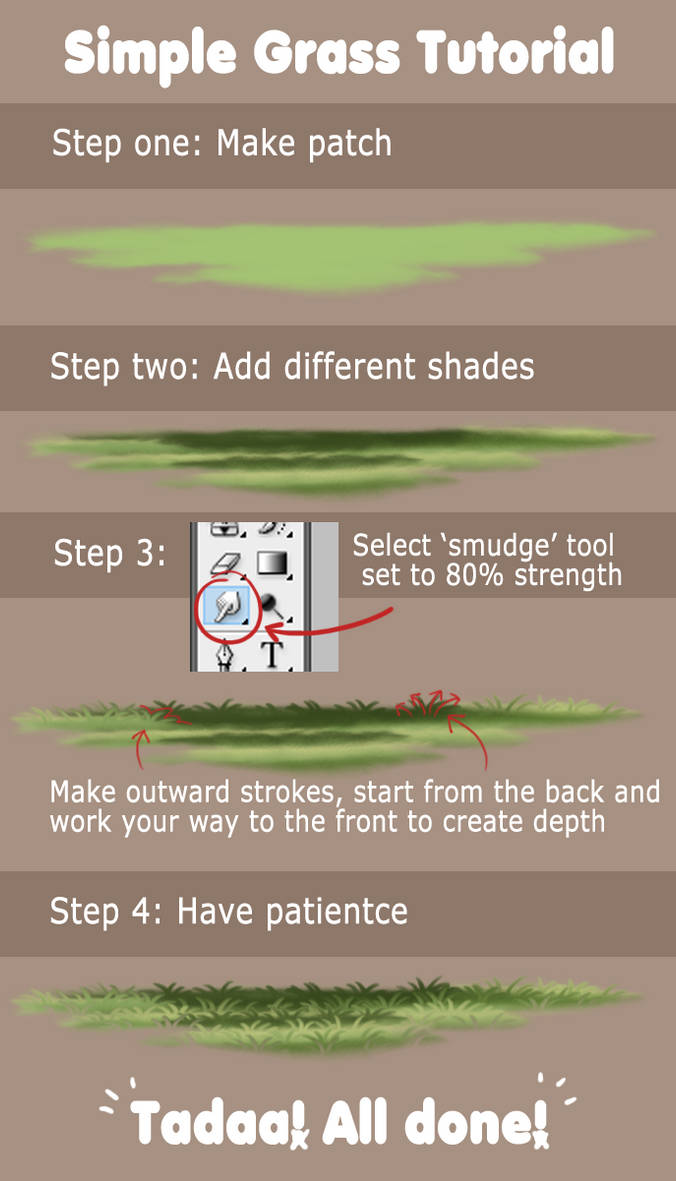 Simple Grass Tutorial by Cat-Bells on DeviantArt