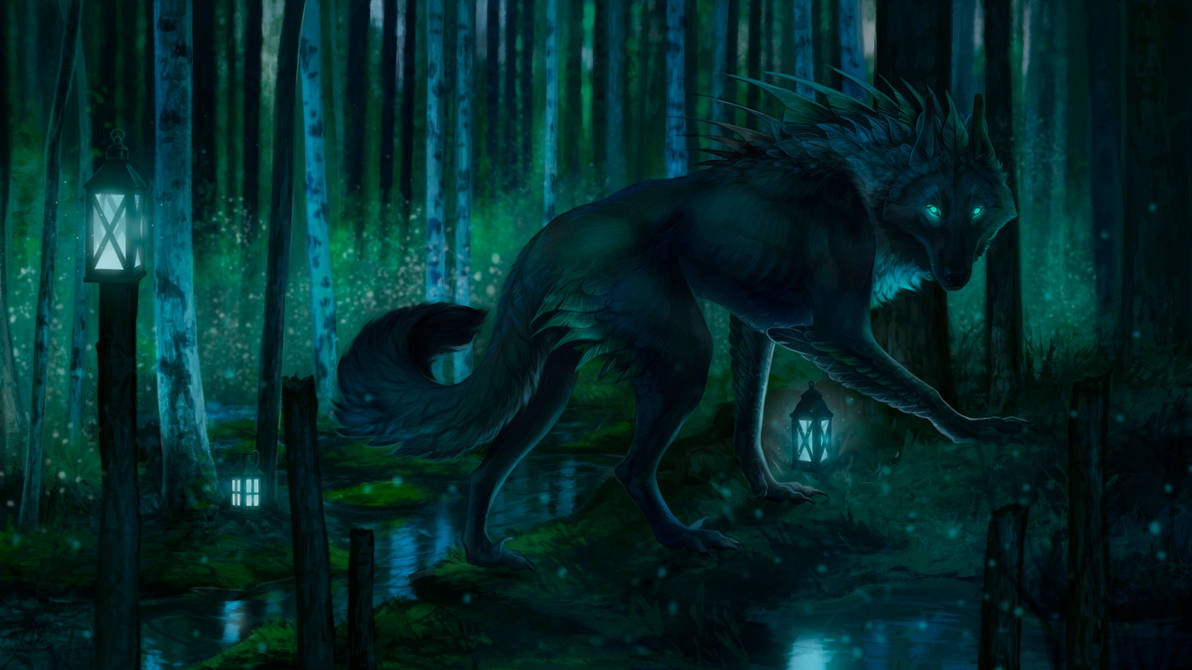 Найти таинственного зверя. Волк фэнтези. Мистические волки. Мифические звери. Мифические волки.
