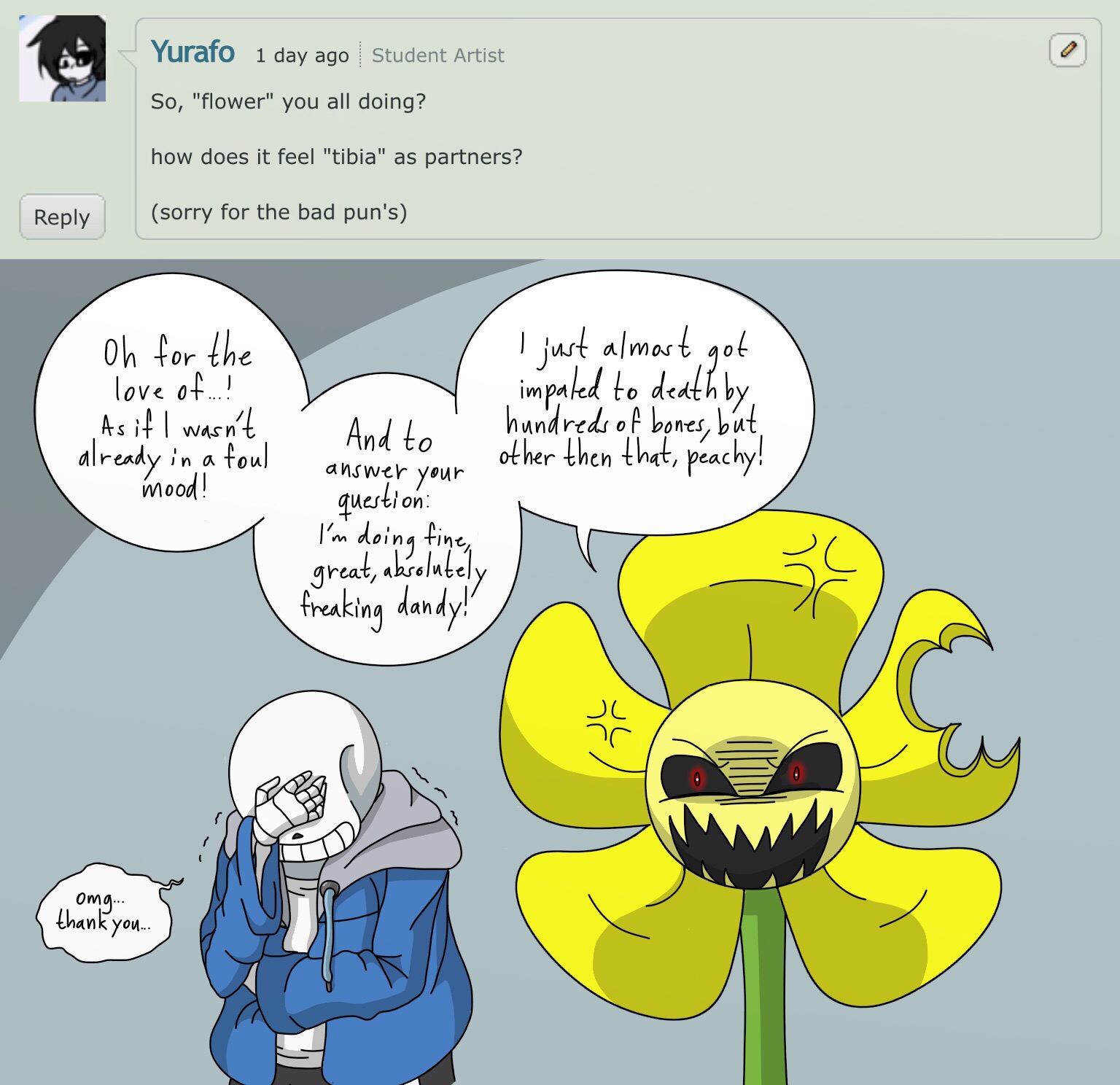 Ask Sans X Flowey All in one Photos.