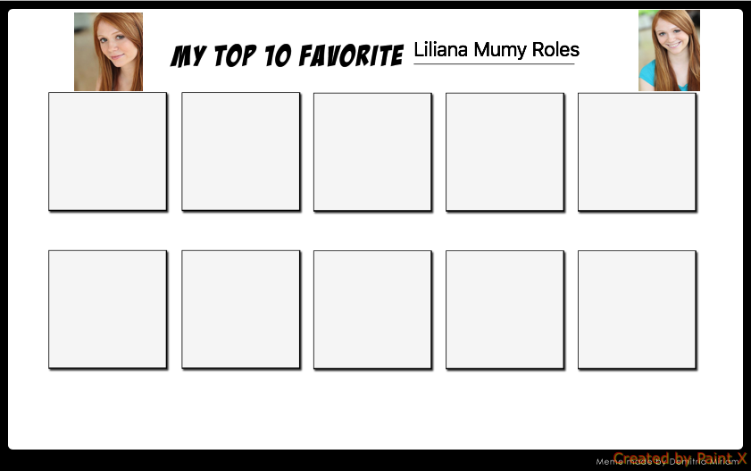 My Top 10 Favorite Liliana Mumy Roles blank