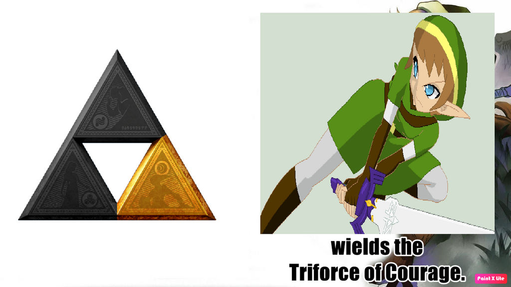 CAS Link Stein Wields The Triforce Of Courage By Cameron33268110 On cas-link-stein-wields-the-triforce-of-courage-by-cameron33268110-on