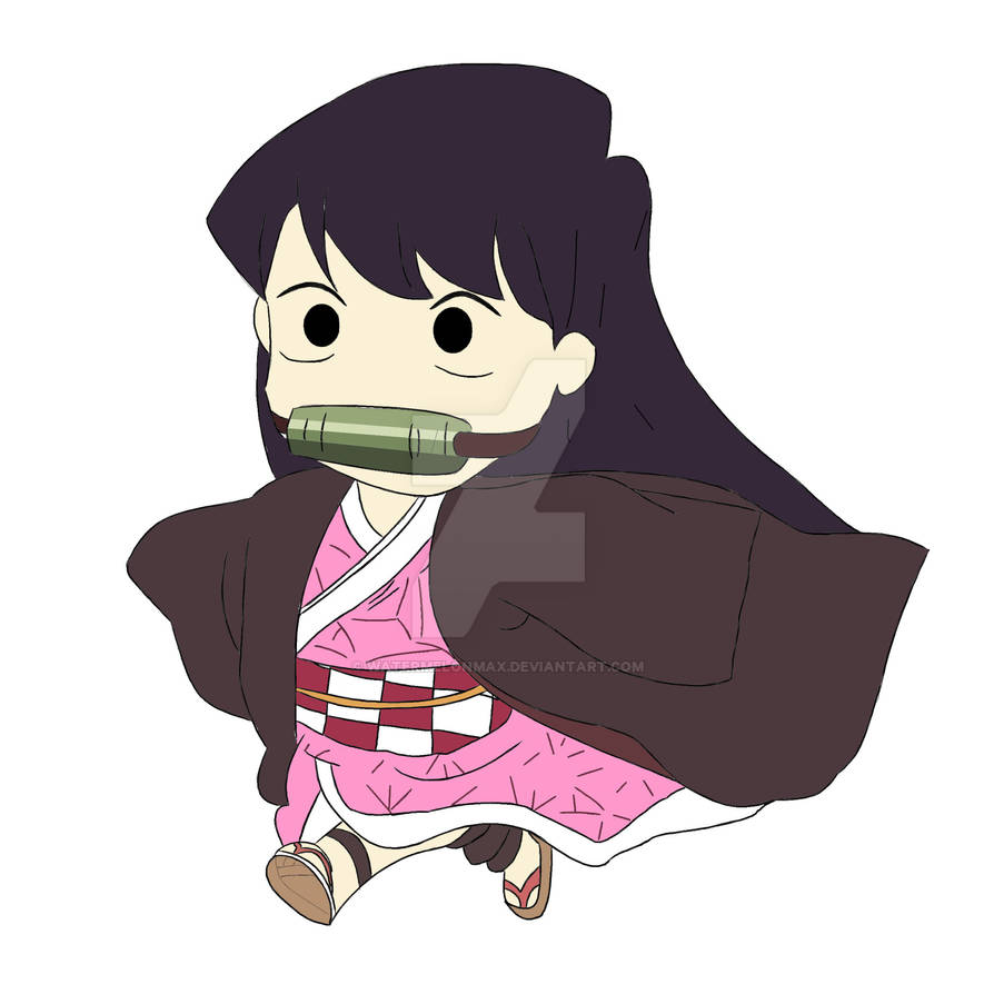 Nezuko x Komi - san (Colored) by WatermelonMax on DeviantArt