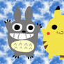 Pikachu and Totoro