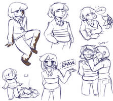 Different Chara and Frisk