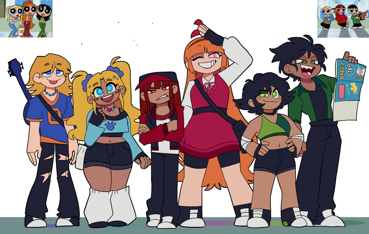 RRB/PPG Teens by Channydraws on DeviantArt