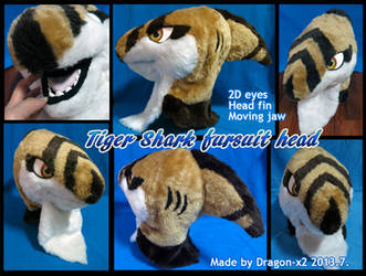 Tiger shark fursuit head [SOLD]