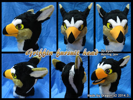 Griffin fursuit head