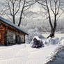 At the Cabin Premade Background 2