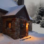 Christmas Cottage 2 by Virgolinedancer1