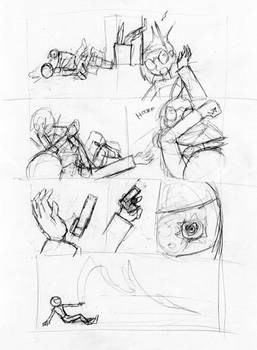 Keeley Issue 4, Page 18 Pencils, 1st Draft