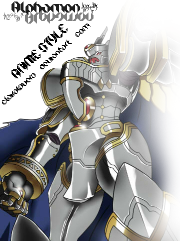 Alphamon + Anime Style by ClairaLovers on DeviantArt