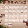 NaNoWrimo Calendar 2011