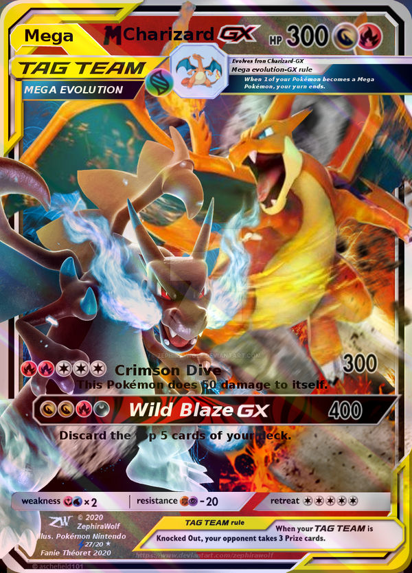 mega charizard gx custom pokemon card Pokemon Card Custom Mega Charizard GX Version 2020 by Zephira-Wolf on DeviantArt