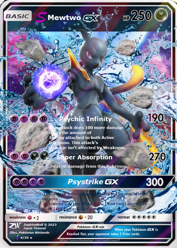 Pokemon Cards Custom - Shadow Mewtwo GX