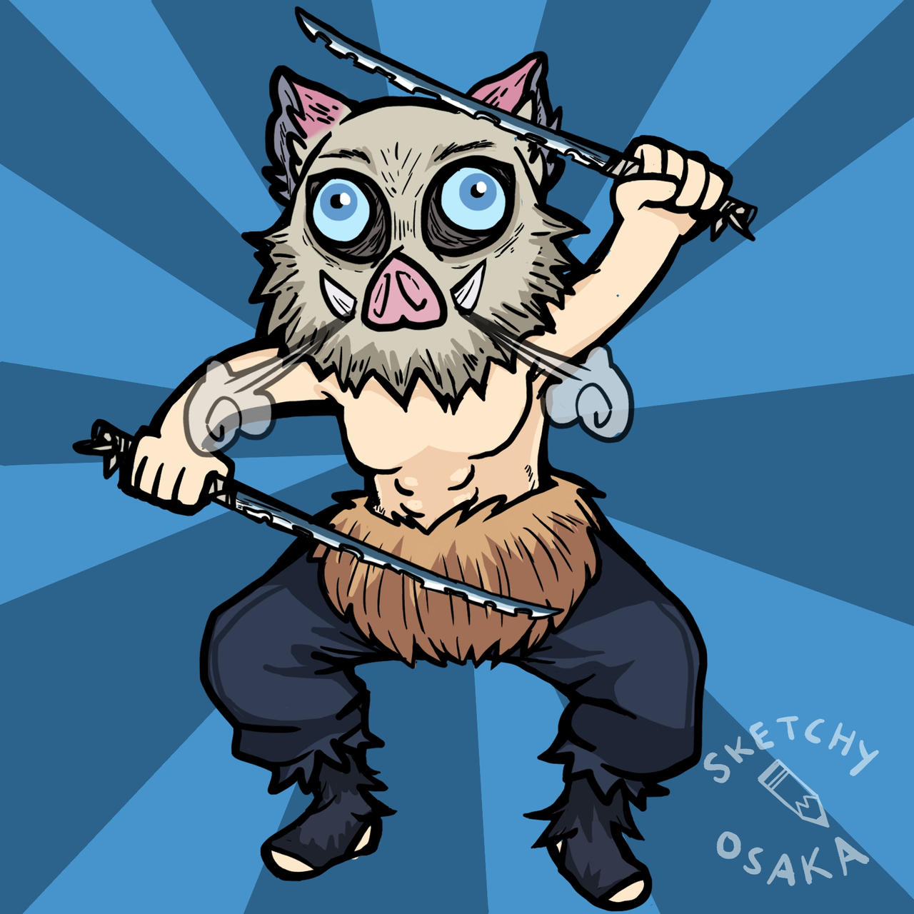 Inosuke by sketchyosaka on DeviantArt