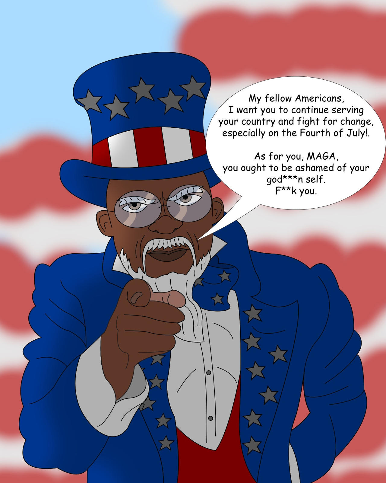 Uncle Sam Computer Uncle Sam by The-Autistic-Artist on DeviantArt