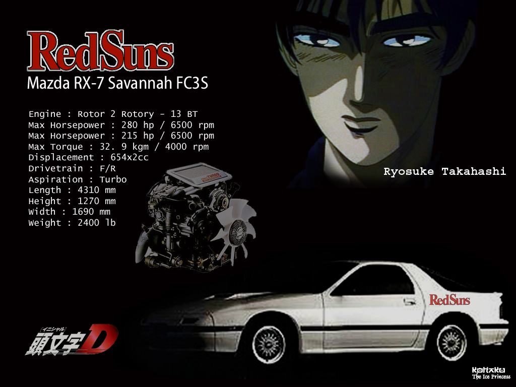 Initial D Mazda Rx7 Fc3s By Yukihime On Deviantart