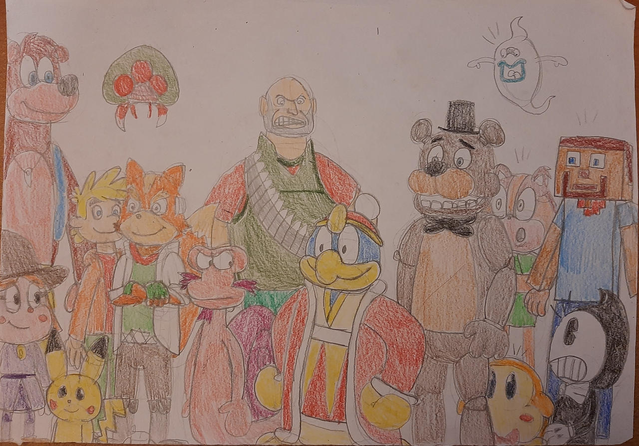Roger Rabbit Gacha Roger Rabbit Scene With Video Game Characters 3 by CaitiMatt2004 on ...