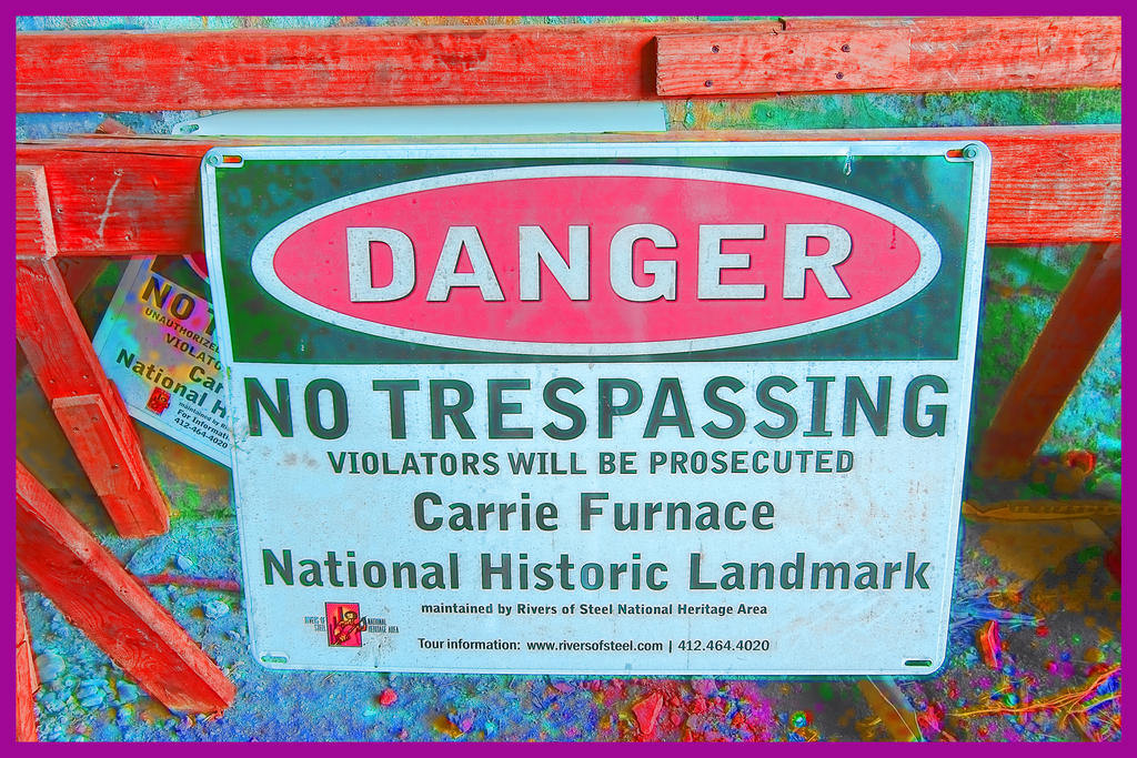 Abandoned Furnace - No Trespassing by cjheery