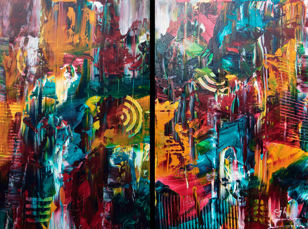Urban Sprawl (Diptych) by cjheery